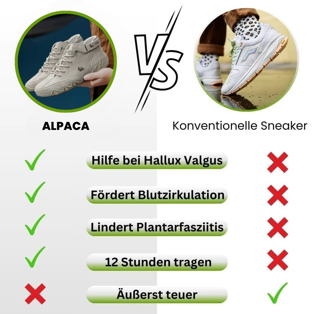 1+1 GRATIS| Alpaca Ergonomischer Premium-Komfort  - Fußbekleidung