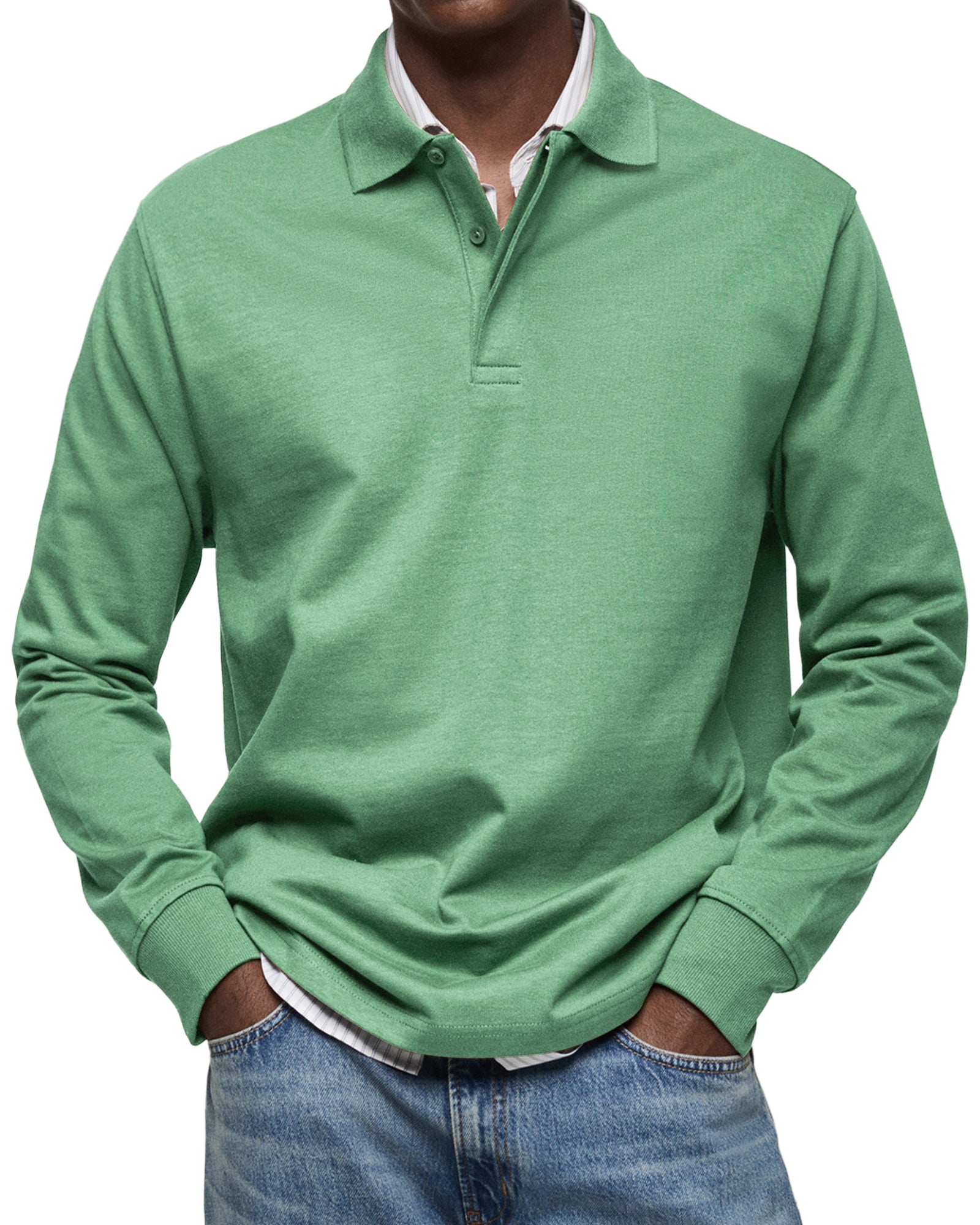 1+1 GRATIS| LUXURIÖSER POLOSHIRT MIT LANGEN ÄRMELN