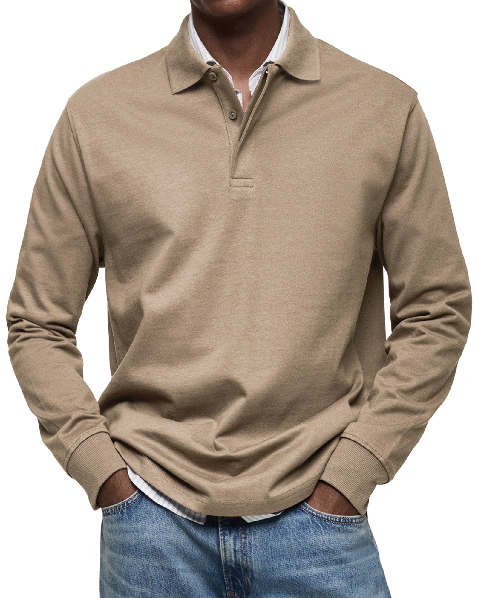 1+1 GRATIS| LUXURIÖSER POLOSHIRT MIT LANGEN ÄRMELN
