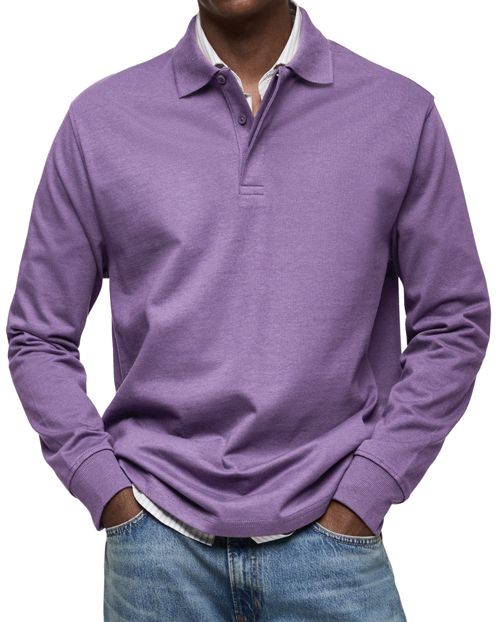 1+1 GRATIS| LUXURIÖSER POLOSHIRT MIT LANGEN ÄRMELN