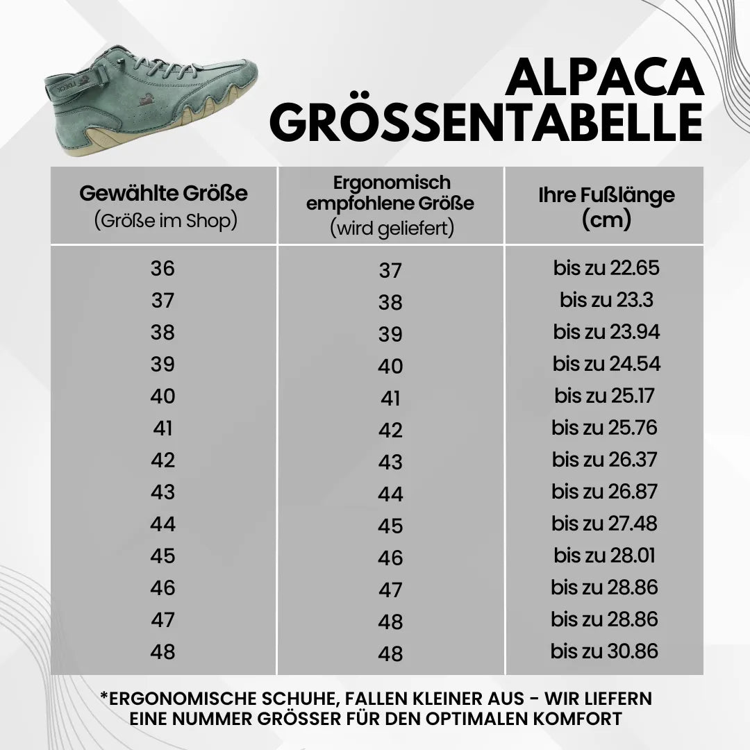 1+1 GRATIS| Alpaca Ergonomischer Premium-Komfort  - Fußbekleidung